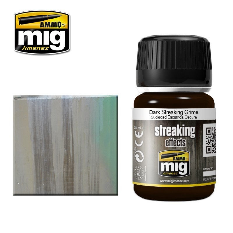 STREAKING Dark Streaked Grime 35ml Mig AMMO - MIG Jimenez A.MIG-1206 - 1