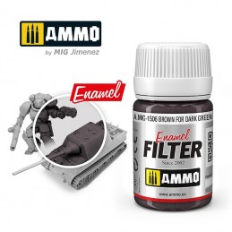 FILTER Brown for Dark Green 35ml Mig AMMO - MIG Jimenez A.MIG-1506 - 1