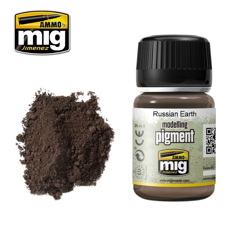 PIGMENT Russian Earth 35ml Mig AMMO - MIG Jimenez A.MIG-3014 - 1