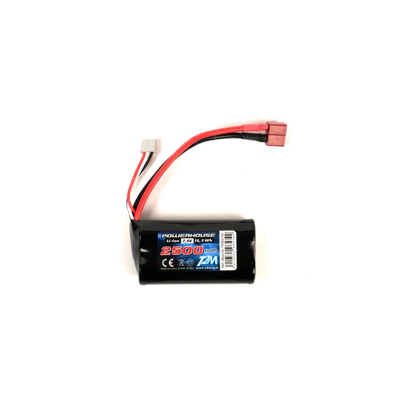 7.4V 2500mAh Li-Ion Battery for Pirate Buster T2M T2M T4965/34 - 1