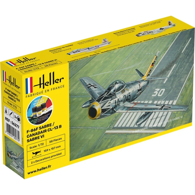 F-86F Sabre / Canadair CL-13 B Sabre VI 1/72 Heller + glue and paints Heller HEL-56277 - 1