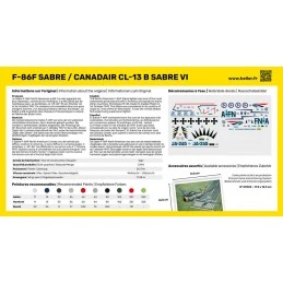 F-86F Sabre / Canadair CL-13 B Sabre VI 1/72 Heller + glue and paints Heller HEL-56277 - 3