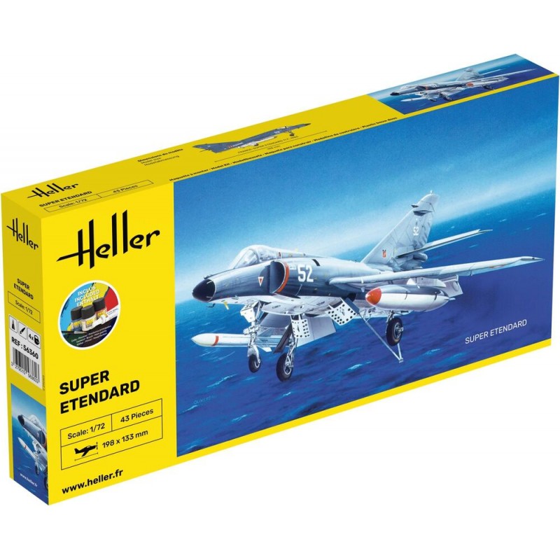 Super Etendard 1/72 Heller + colle et peintures Heller HEL-56360 - 1