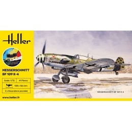 Messerschmitt BF 109 K-4 1/72 Heller + colle et peintures Heller HEL-56229 - 2