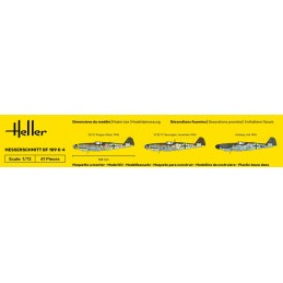 Messerschmitt BF 109 K-4 1/72 Heller + colle et peintures Heller HEL-56229 - 3