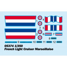 French light cruiser Marseillaise 1/350 Trumpeter Trumpeter 05374 - 3