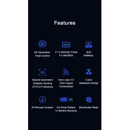 Zino Mini Pro Refined GPS Foldable Drone, 3 Batteries, Hubsan Carry Bag  H817DR - 9