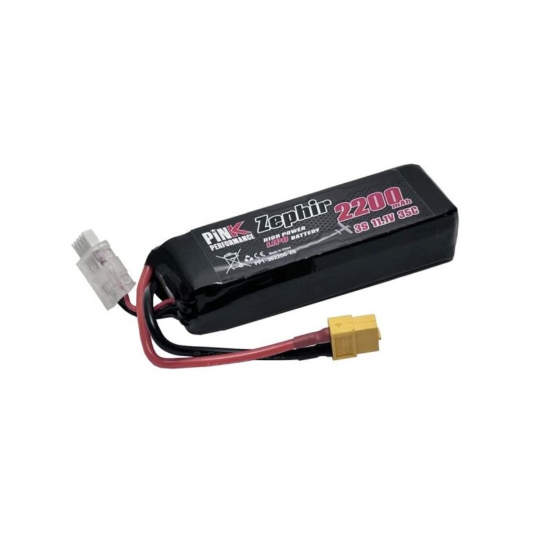 Li-Po 2200mAh 35C 3S 11.1V (XT60) Pink Performance Pink Performance PP1-3S2200-X6 - 1