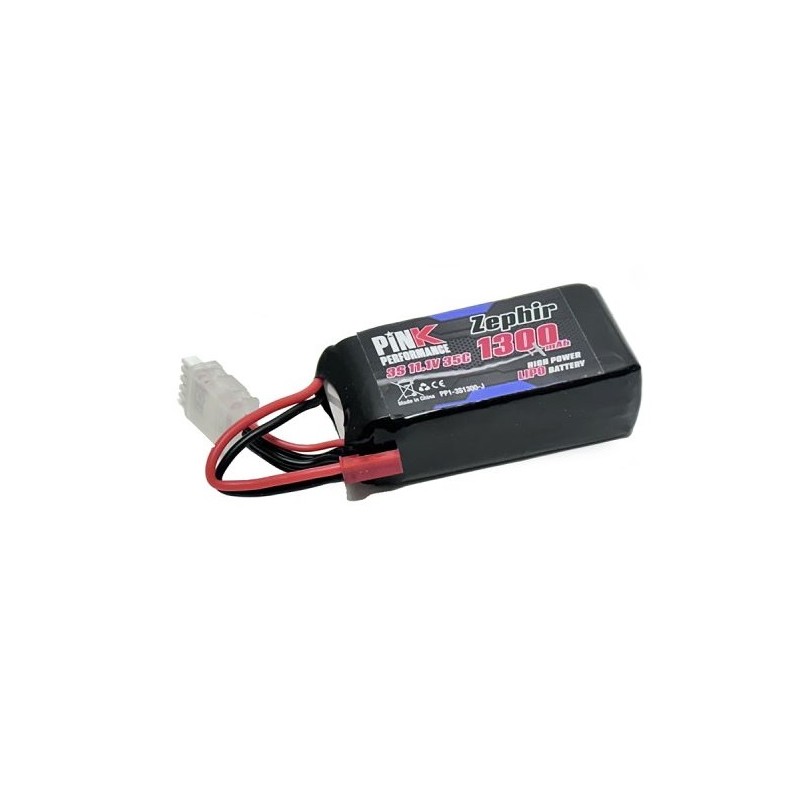 Li-Po 1300mAh 35C 3S 11.1V (JST) Pink Performance Pink Performance PP1-3S1300-J - 1