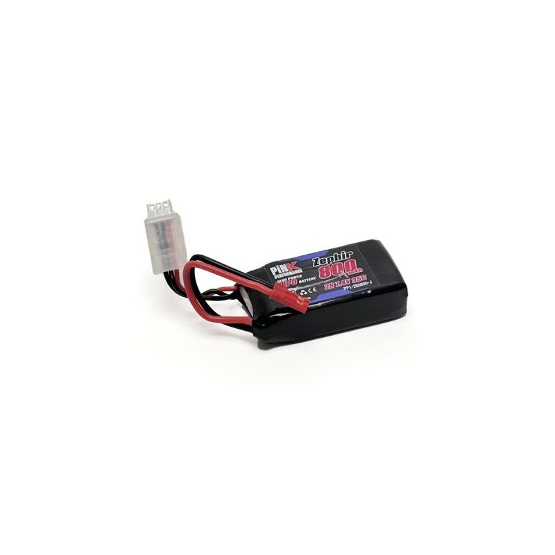 Li-Po 800mAh 35C 2S 7.4V (JST) Pink Performance Pink Performance PP1-2S0800-J - 1
