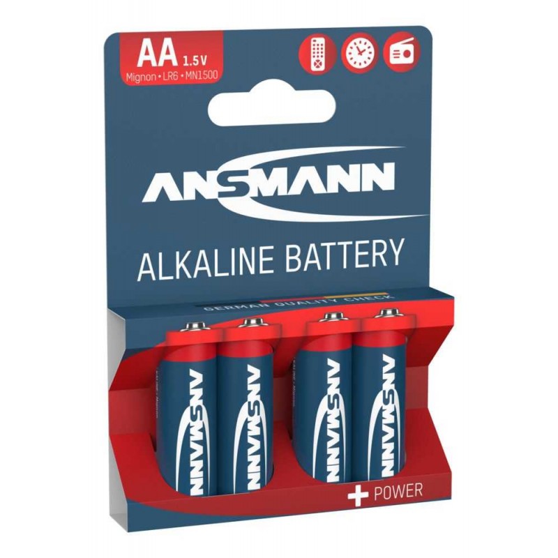 Ansmann AA LR6 Alkaline Batteries (4) Ansmann Racing 5015563 - 1