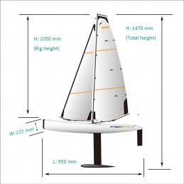 Dragon Flite 95 V2 DF95 RTR Joysway Sailboat Joysway 8811V2 - 9