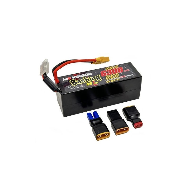 Li-Po 6300mAh 50C 4S 14.8V coqué (Multi) Pink Performance Pink Performance PP3-4S6300-M - 1