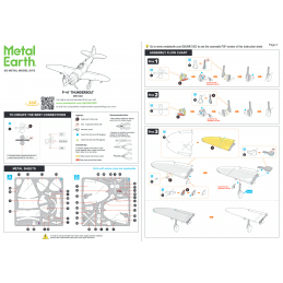 P-47 Thunderbolt Metal Earth Metal Earth ME1002 - 6