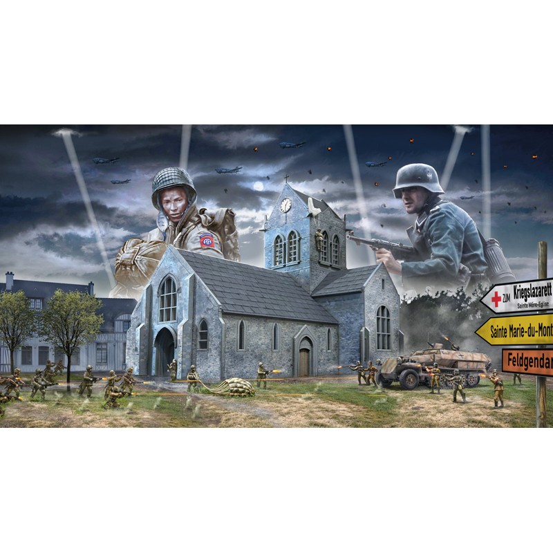 Bataille Sainte-Mère-Eglise 06/06/1944 1/72 Italeri Italeri I6199 - 1