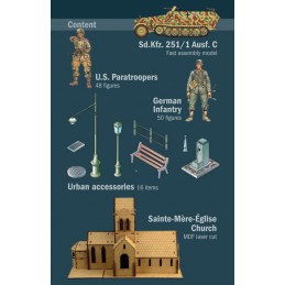 Bataille Sainte-Mère-Eglise 06/06/1944 1/72 Italeri Italeri I6199 - 4