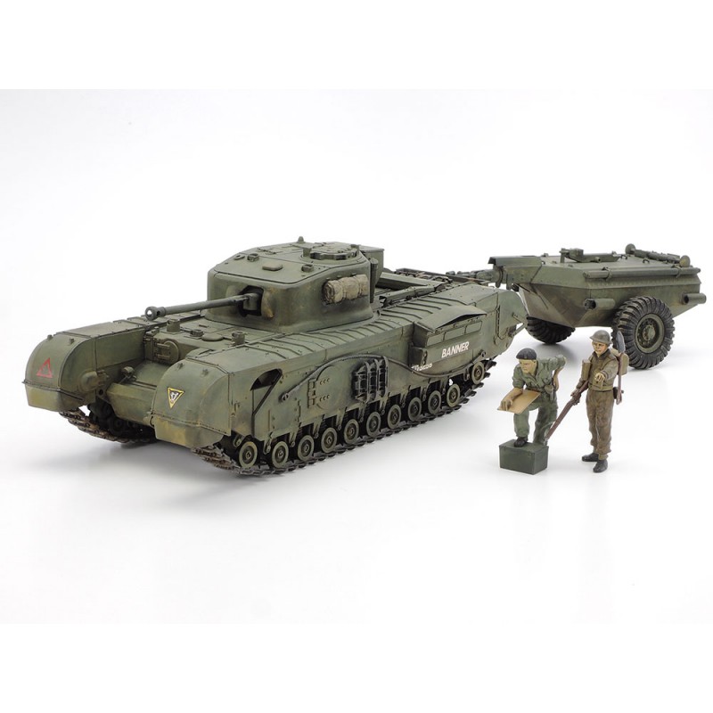 Churchill Crocodile Tank & 1/35 Tamiya Trailer Tamiya 35100 - 1