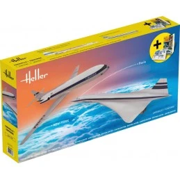 Caravelle + Concorde 1/72 Heller model aircraft Heller HEL-50333 - 1