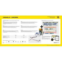 Caravelle + Concorde 1/72 Heller model aircraft Heller HEL-50333 - 2
