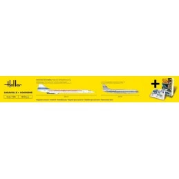 Caravelle + Concorde 1/72 Heller model aircraft Heller HEL-50333 - 4