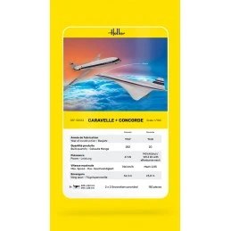 Caravelle + Concorde 1/72 Heller model aircraft Heller HEL-50333 - 5