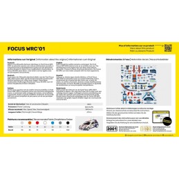 Ford FOCUS WRC 2001 1/43 Heller + glue and paints Heller HEL-56196 - 2