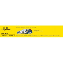 Ford FOCUS WRC 2001 1/43 Heller + colle et peintures Heller HEL-56196 - 3