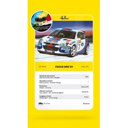 Ford FOCUS WRC 2001 1/43 Heller + colle et peintures Heller HEL-56196 - 4