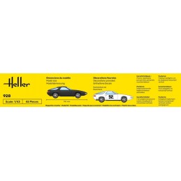 Porsche 928 1/43 Heller + colle et peintures Heller HEL-56149 - 3