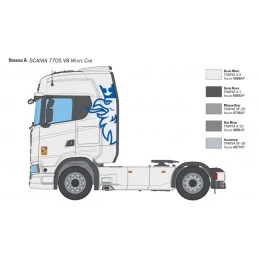 Camion Scania 770S V8 White Cab 1/24 Italeri Italeri I3965 - 5