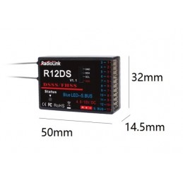 RadioLink R12DS 12-Channel Aero Receiver RadioLink RDL-0-R12DS - 2