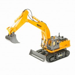 RC Crawler Excavator with 1/16 2.4Ghz Metal Bucket - HuiNa HuiNa Toys CY1531 - 1