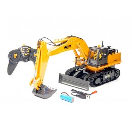 RC Crawler Excavator with 1/16 2.4Ghz Metal Bucket - HuiNa HuiNa Toys CY1531 - 2