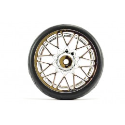 20-spoke 26mm 1/10 chrome track wheels (4) Fastrax Fastrax FAST0089C - 2
