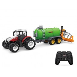 Big Wheel RC Tractor + Fertilizer Sprayer Tanker 1/24 Korody  K-6642K - 1