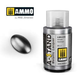 A-STAND Airframe Aluminium Paint 30ml Mig AMMO - MIG Jimenez A.MIG-2318 - 1