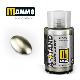 A-STAND Titanium Gold Paint 30ml Mig AMMO - MIG Jimenez A.MIG-2317 - 1