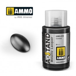 A-STAND Gunmetal Paint 30ml Mig AMMO - MIG Jimenez A.MIG-2319 - 1