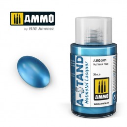 A-STAND Hot Metal Blue Paint 30ml Mig AMMO - MIG Jimenez A.MIG-2421 - 1