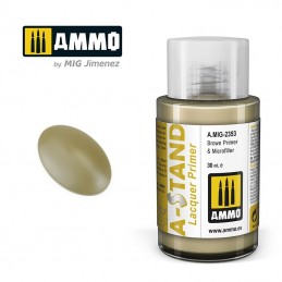 A-STAND Paint Brown Primer & Microfiller 30ml Mig AMMO - MIG Jimenez A.MIG-2353 - 1