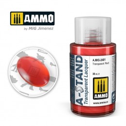 A-STAND Paint Red Transparent 30ml Mig AMMO - MIG Jimenez A.MIG-2401 - 1