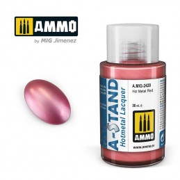A-STAND Hot Metal Red Paint 30ml Mig AMMO - MIG Jimenez A.MIG-2420 - 1