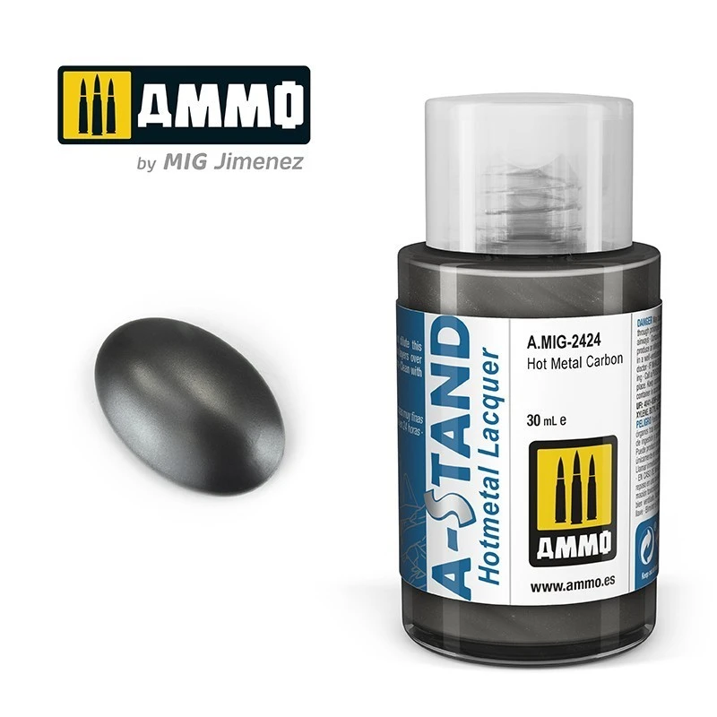 Peinture A-STAND Hot Metal Carbone 30ml Mig AMMO - MIG Jimenez A.MIG-2424 - 1 Peinture A-STAND Hot Metal Carbone 30ml Mig AMMO - MIG Jimenez A.MIG-2424 - 1