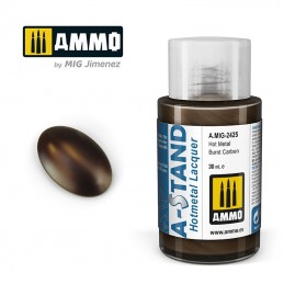 A-STAND Hot Metal Burnt Carbon Paint 30ml Mig AMMO - MIG Jimenez A.MIG-2425 - 1