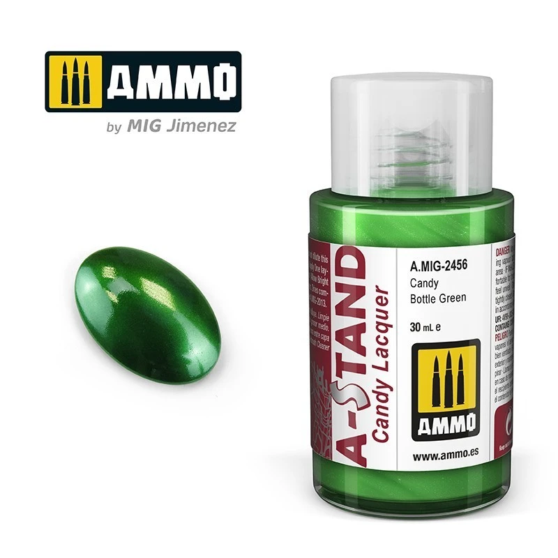 A-STAND Green Paint Candy Bottle 30ml Mig AMMO - MIG Jimenez A.MIG-2456 - 1 A-STAND Green Paint Candy Bottle 30ml Mig AMMO - MIG Jimenez A.MIG-2456 - 1