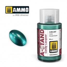 A-STAND Emerald Green Candy Paint 30ml Mig AMMO - MIG Jimenez A.MIG-2457 - 1