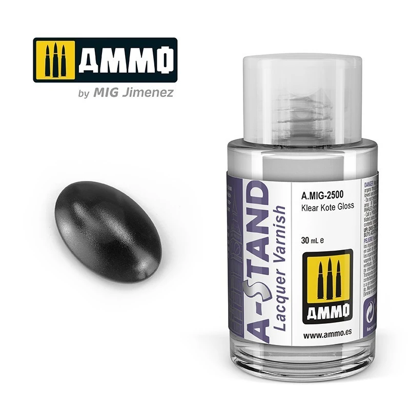 A-STAND Paint Klear Kote Varnish Gloss 30ml Mig AMMO - MIG Jimenez A.MIG-2500 - 1