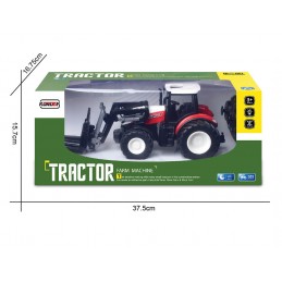 Red RC Tractor with Fork and Tines Pallet Truck 1/24 Korody  K-6633 - 4