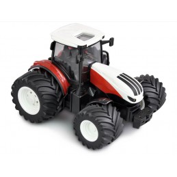 Tracteur RC rouge grosses roues avec semoir à engrais 1/24 Korody  K-6635K - 2