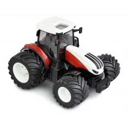 Red Big Wheel RC Tractor with 1/24 Korody Rake  K-6637K - 2